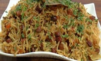 How to make Chana Masala Rice - Kala chana and rice 